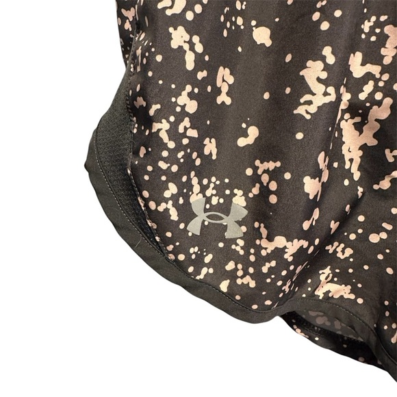 Under Armour black and pink/peach Women's Shorts - Picture 4 of 5